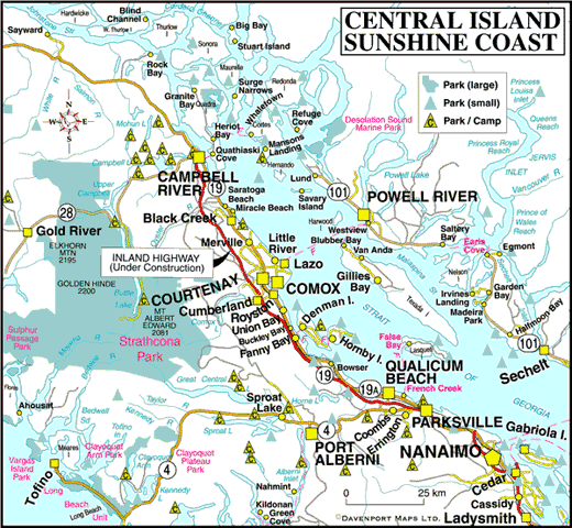 Map Of Vancouver Island Bc Map Of Central Vancouver Island – Vancouver Island News, Events, Travel,  Accommodation, Adventure, Vacations