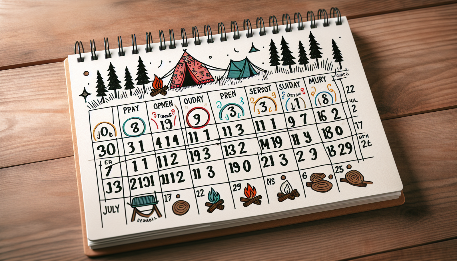 Key Dates for Camping Season