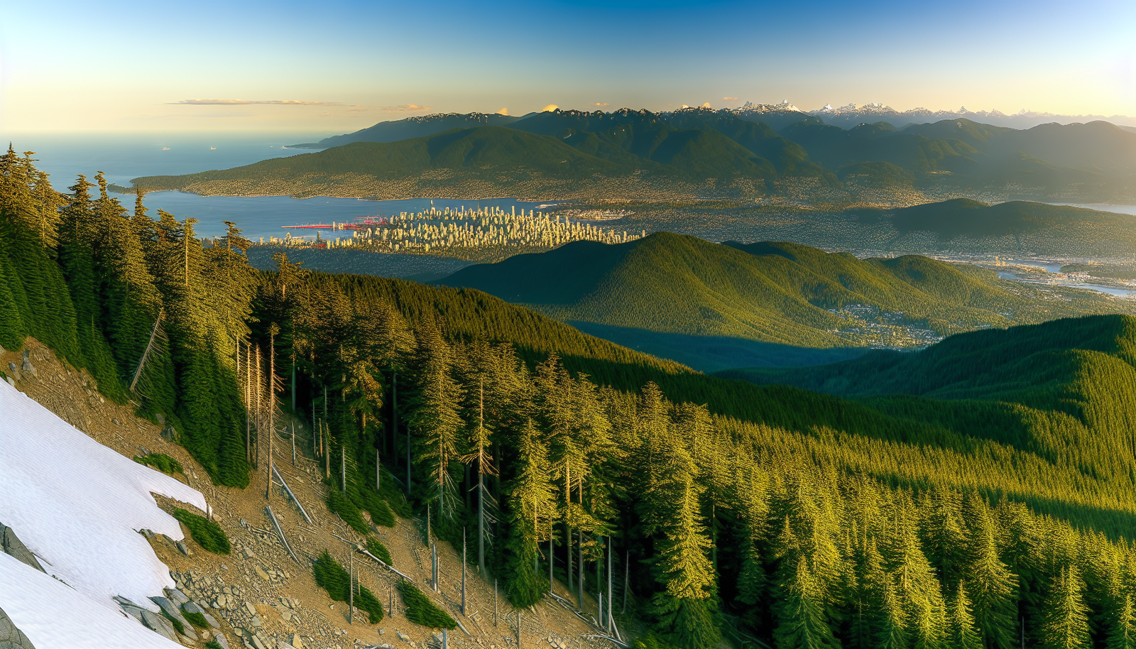 Breathtaking view from Grouse Mountain Vancouver Tourist Spots