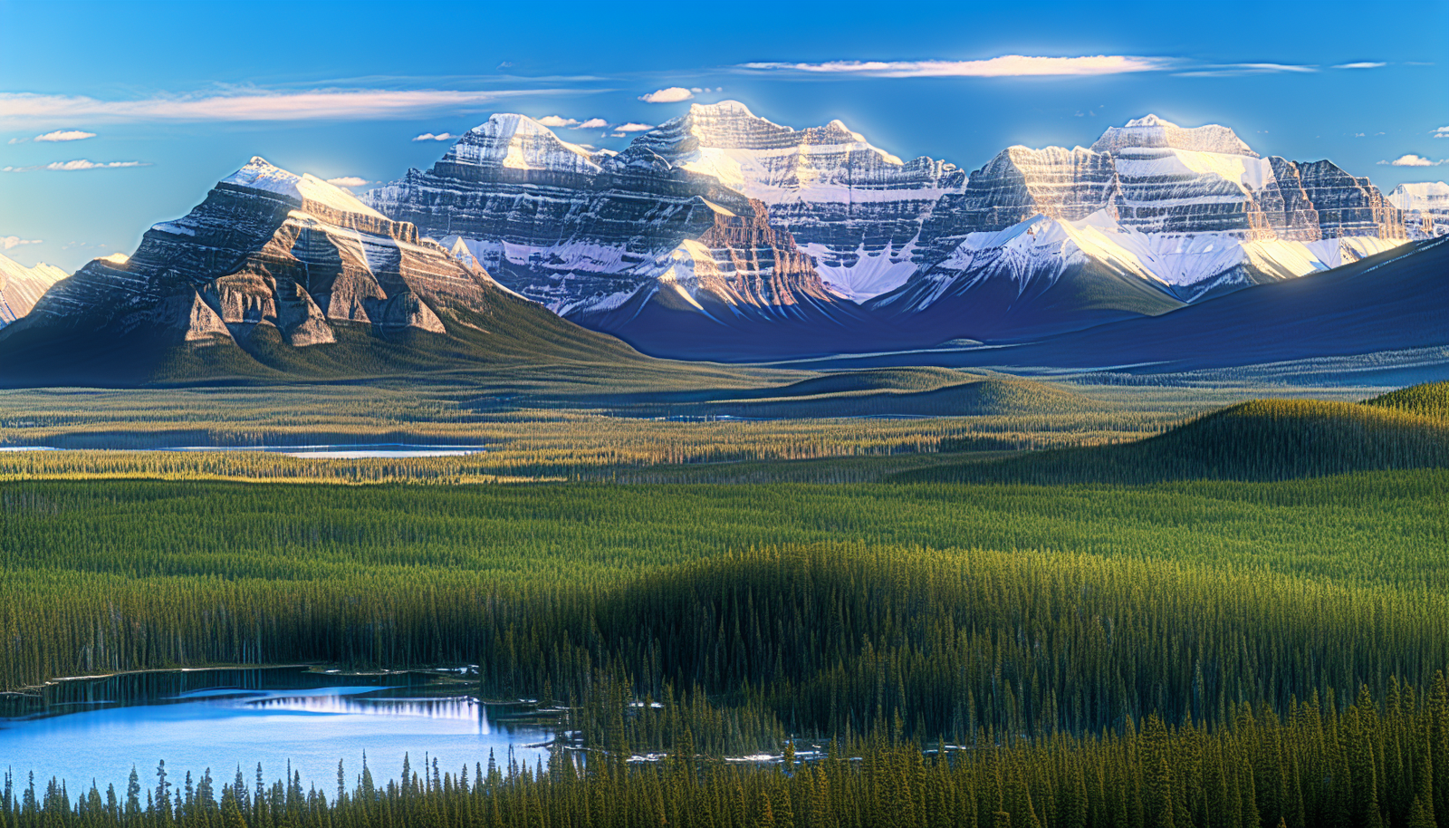 Breathtaking view of the Canadian Rockies