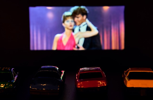 drive-in theater, movie, presentation