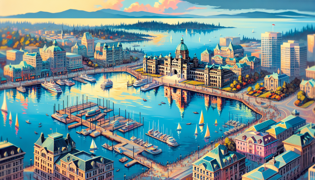Aerial view of Victoria's Inner Harbour