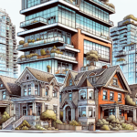 Illustration of diverse housing options in Vancouver real estate