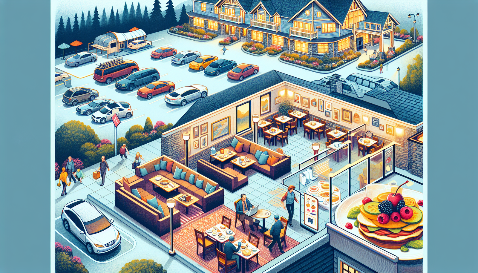 Illustration of essential amenities at Squamish hotels