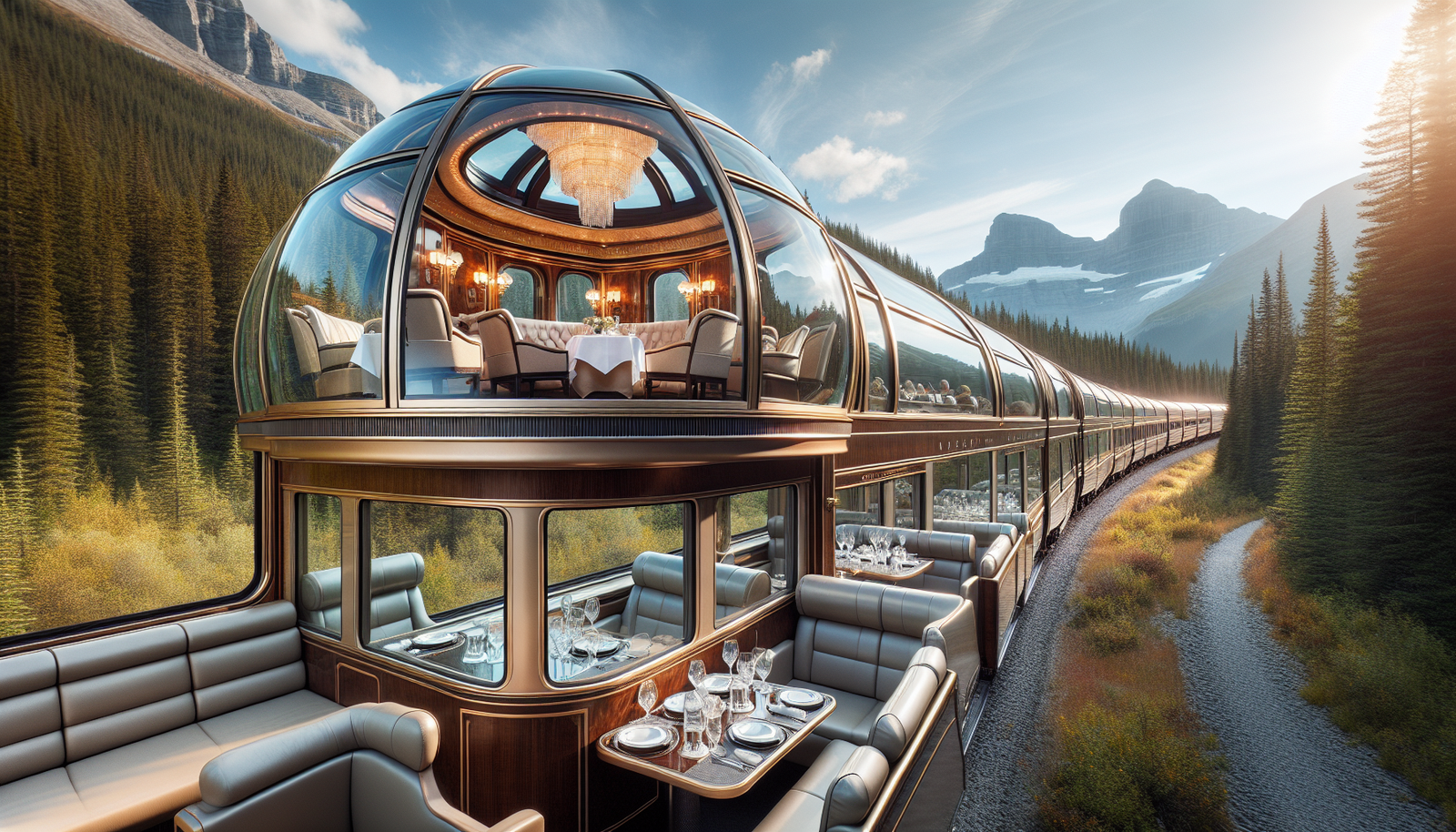 Luxurious GoldLeaf Service on the Rocky Mountaineer train