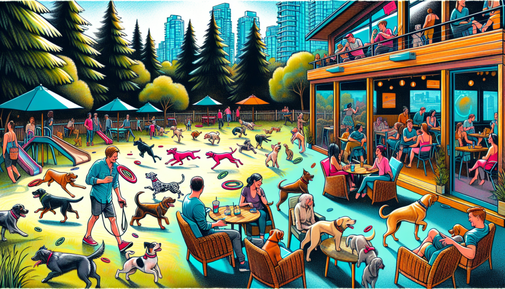 Dog Friendly Patios: Off-leash dog park with adjacent patio in Vancouver