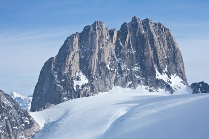 The famous Bugaboos in the Purcell Mountain Range in British Columbia, Canada.