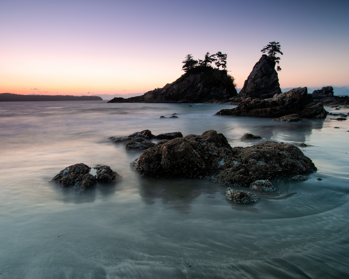 Taken at sunset at Brady's Beach in Bamfield, BC