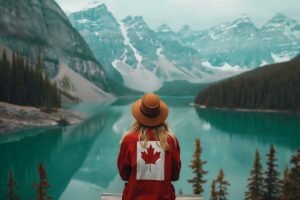 canada day celebration with maple leaf symbol - British Columbia