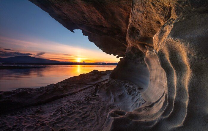 Sunset view on Gabriola Island.