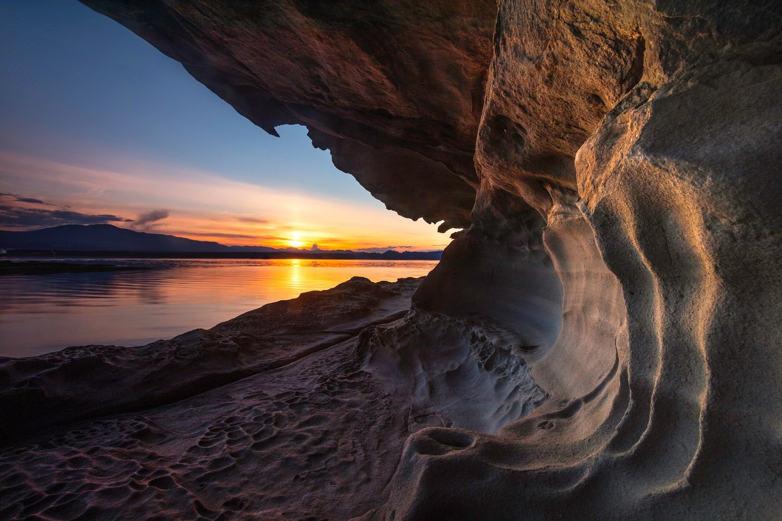 Sunset view on Gabriola Island.