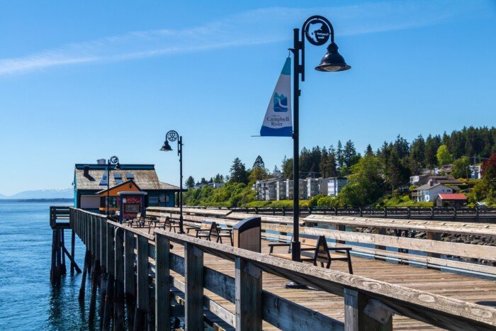 Discovery Pier, a popular tourist destination in Campbell River.