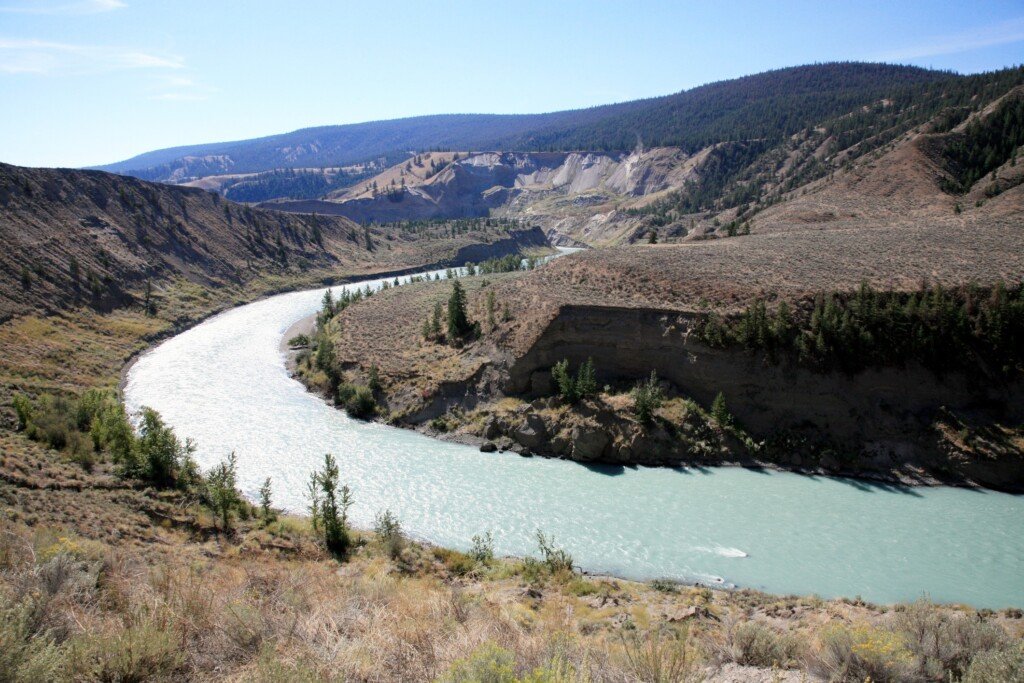 Chilcotin River southeast of the Farwell Canyon Bridge near Riske Creek, (Cariboo region) British Columbia, Canada.