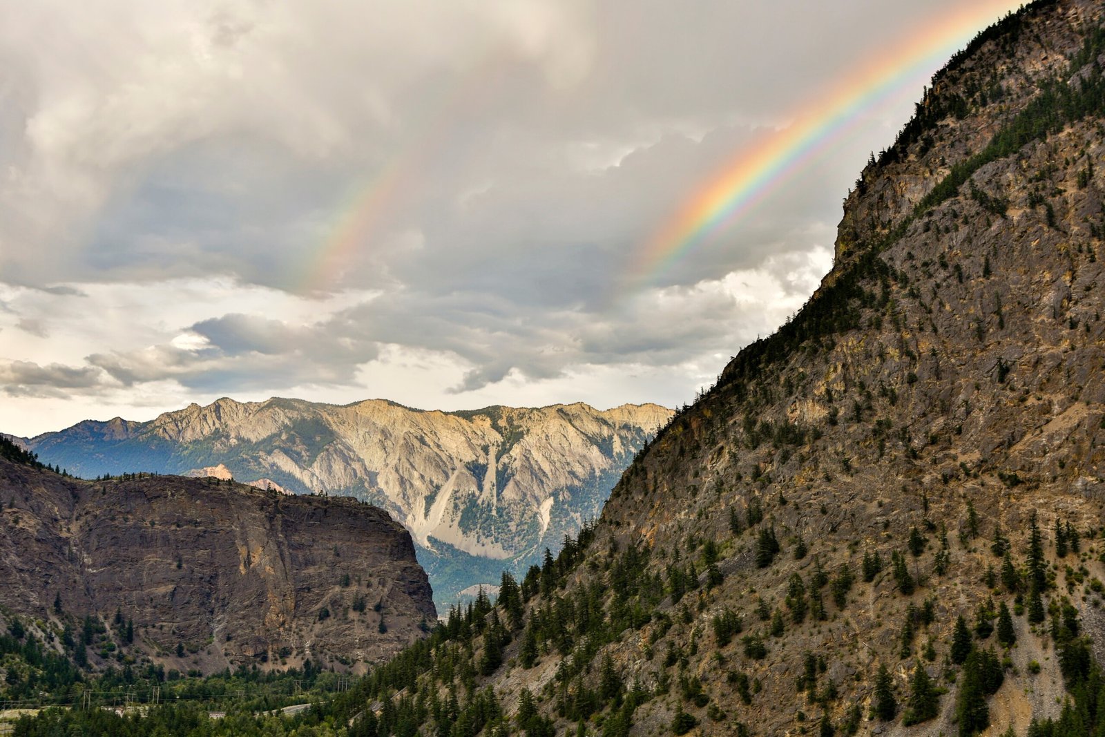 A scenic view of Lillooet, showcasing its natural beauty and the Fraser River.