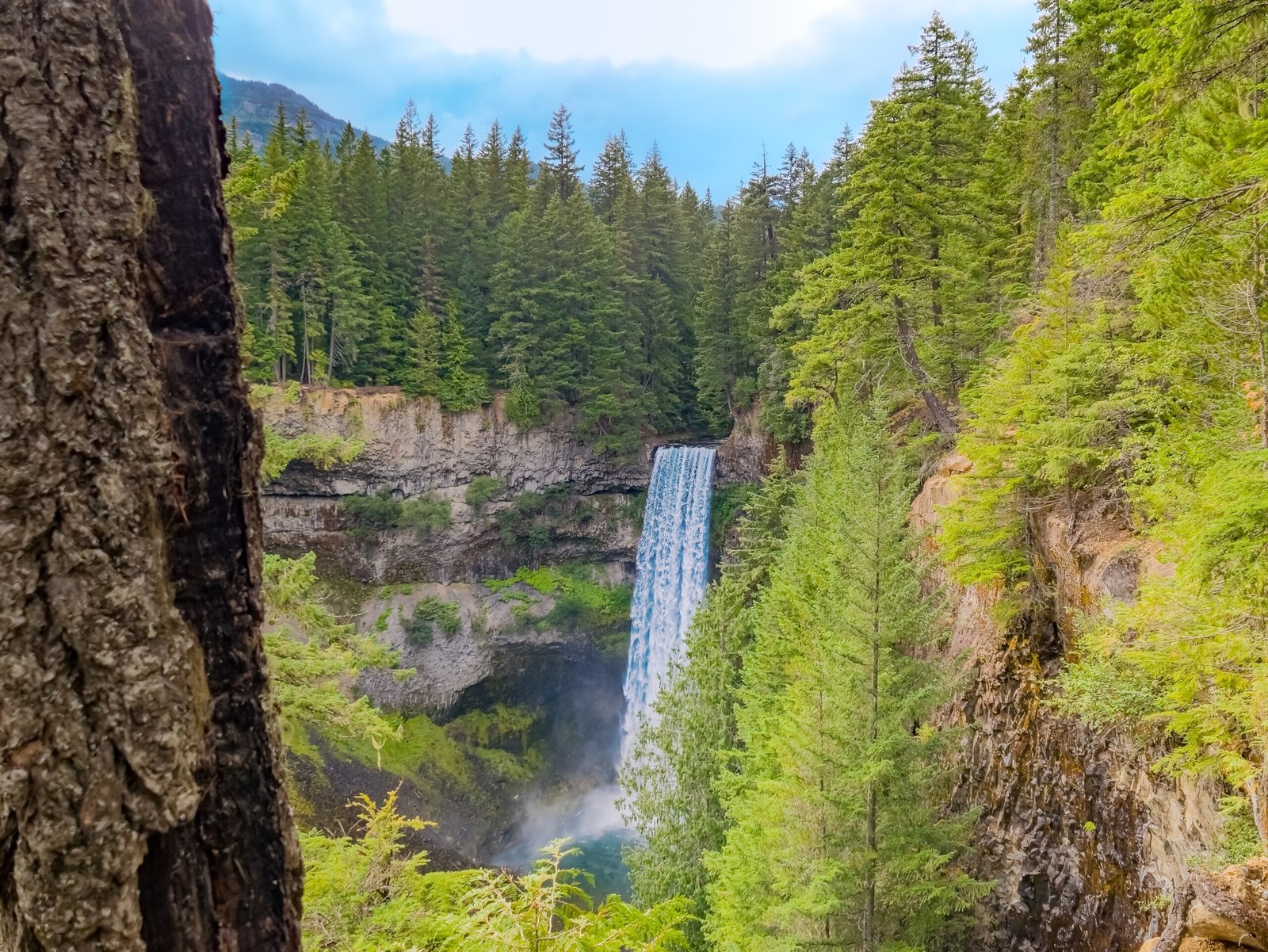 Brandywine Falls is a popular hiking destination located near Whistler, British Columbia.