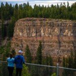 Lookout view of Chasm Provincial Park showcasing its canyon