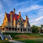 Daytime shot of Craigdarroch Castle, Victoria, British Columbia.