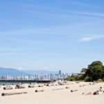 Sunny day Jericho Beach in Kitsilano, Vancouver.