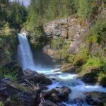 Sutherland Falls, Blanket Creek Provincial Park, BC, Canada.