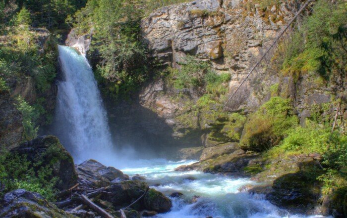 Sutherland Falls, Blanket Creek Provincial Park, BC, Canada.