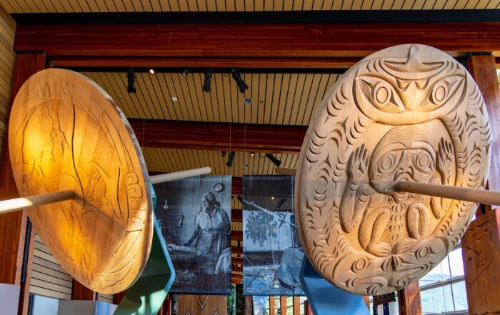 The Museum shares stories from two distinct Nations the Sḵwx̱wú7mesh and the Lil̓wat7úl.