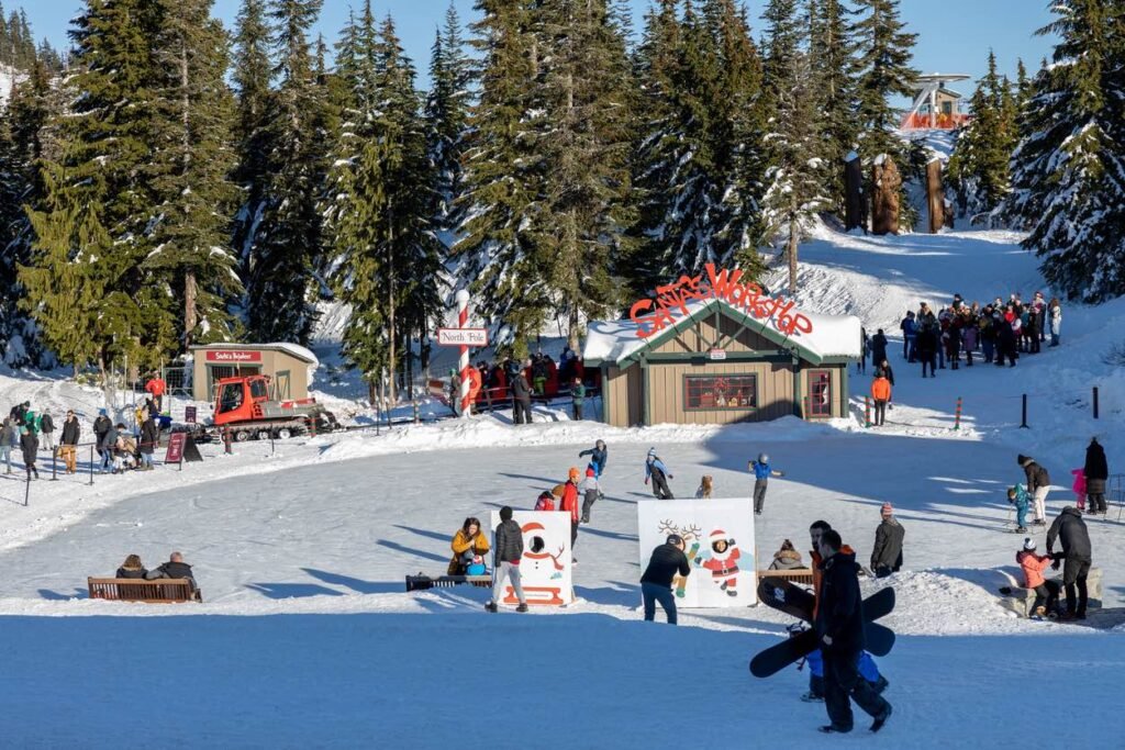 North Shore Mountains Vancouver: Mount Grouse: seasonal Peak of Christmas celebration